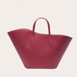 Cabas Little Liffner Open Tulip Medium Femme Rouge | 605497-RLY