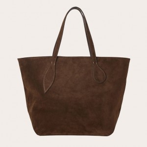 Cabas Little Liffner Sprout Suede Femme Marron Foncé | 312548-FZJ