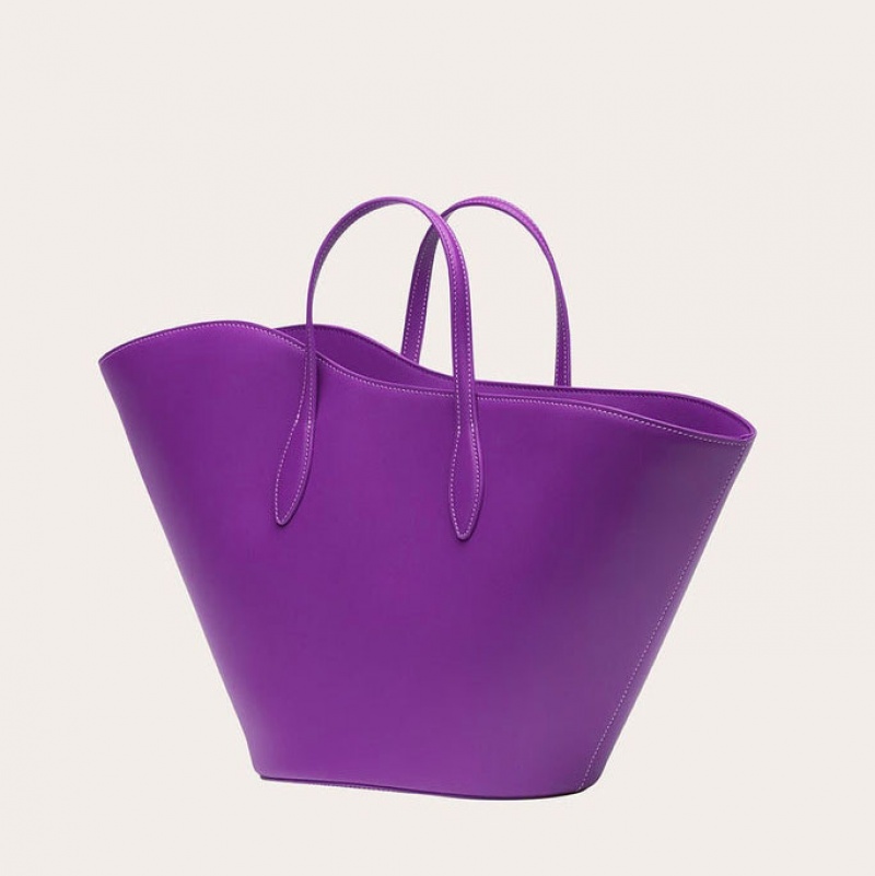 Cabas Little Liffner Open Tulip Medium Femme Violette | 398104-EUB