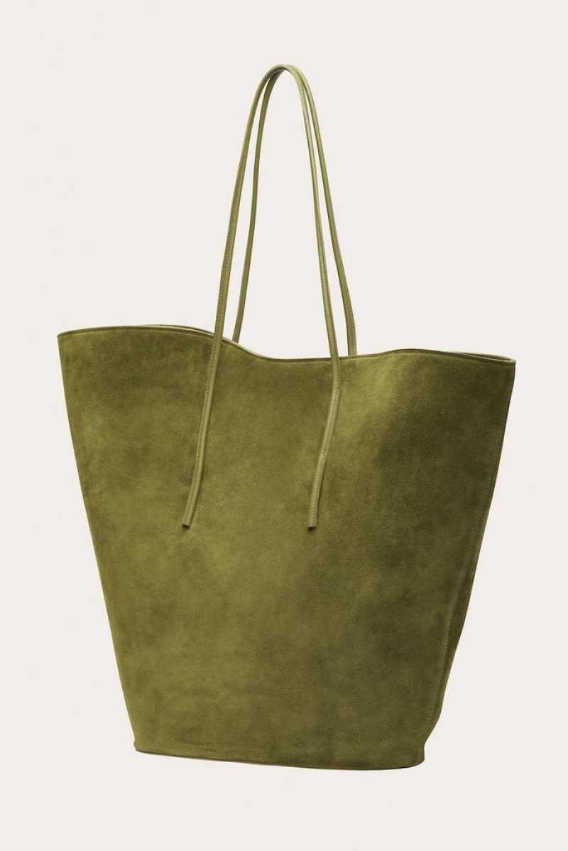Cabas Little Liffner Soft Tulip Femme Vert Olive | 176035-UXM