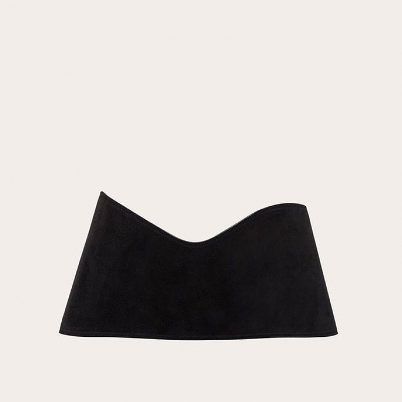 Ceintures Little Liffner Flow Corset Suede Femme Noir | 307548-BKT