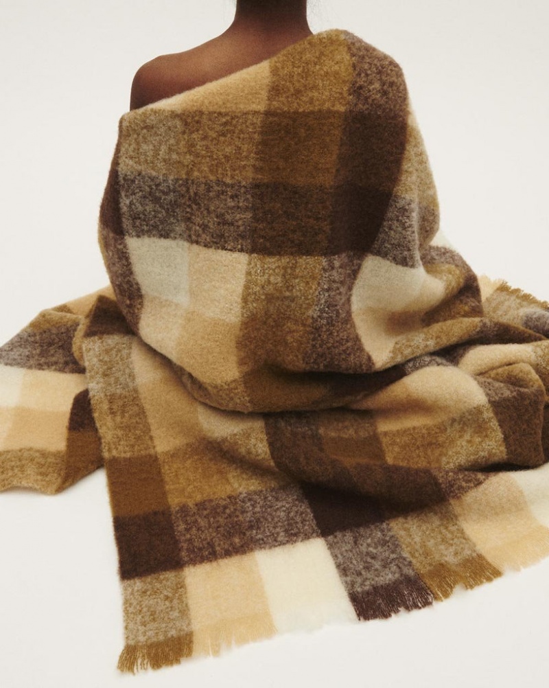 Couverture Little Liffner Wool Femme Marron | 591784-KHR