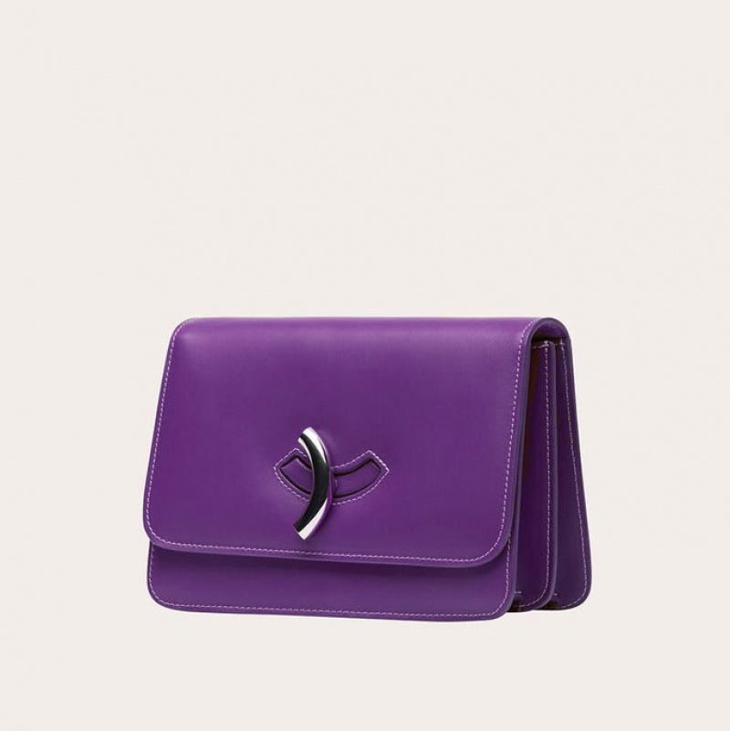 Sac Bandoulière Little Liffner Maccheroni Femme Violette | 527081-BFV