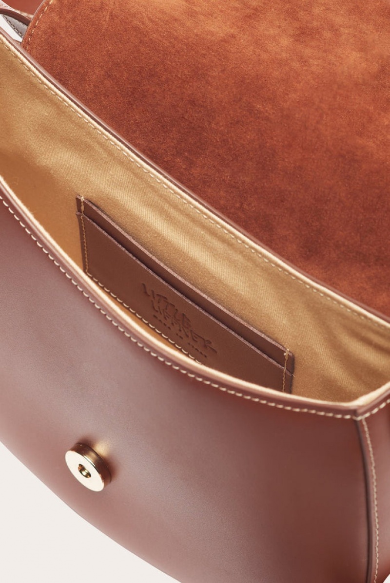 Sacs De Selle Little Liffner Maccheroni Femme Marron | 517960-IMB