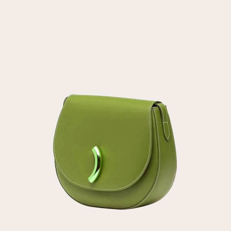 Sacs De Selle Little Liffner Maccheroni Femme Vert Clair | 934580-OAP