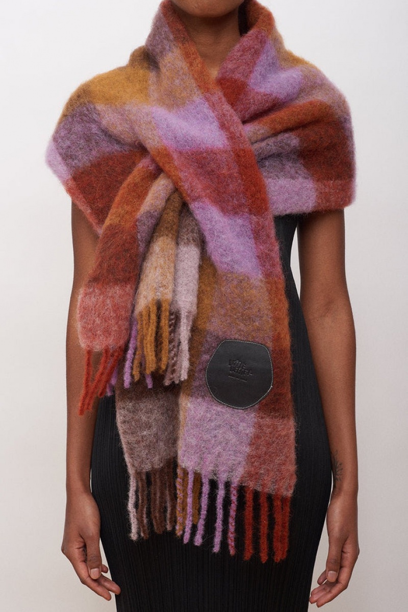 Écharpe Little Liffner Pull Through Check Femme Multicolore | 607248-YND
